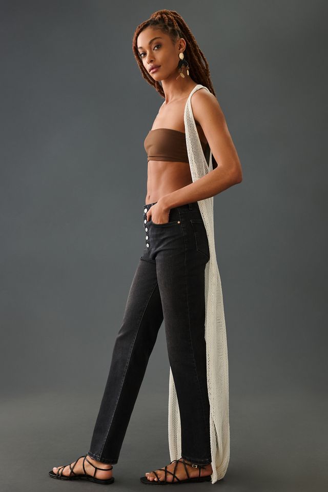 Paige Stella High-Rise Straight-Leg Jeans #5