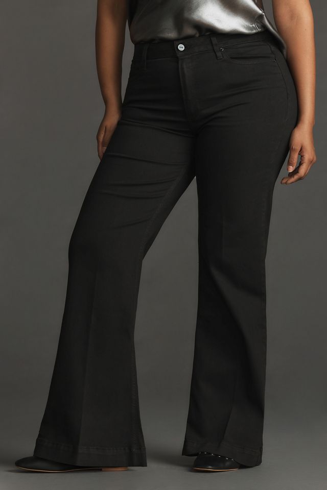 PAIGE Leenah High-Rise Wide-Leg Jeans #1