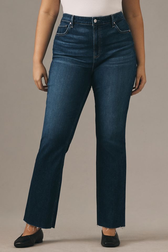 PAIGE Cindy High-Rise Raw-Hem Jeans #1