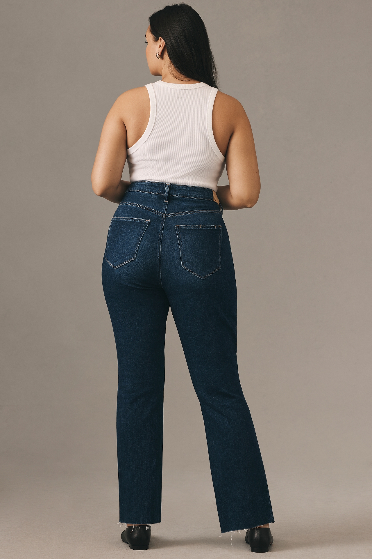 PAIGE Cindy High-Rise Raw-Hem Jeans