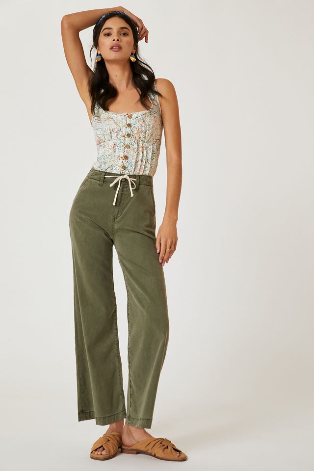 Paige Carly High-Rise Cropped Wide-Leg Jeans | Anthropologie