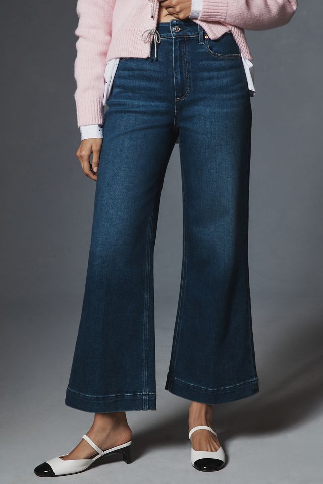 PAIGE The Anessa High-Rise Crop Wide-Leg Jeans #1
