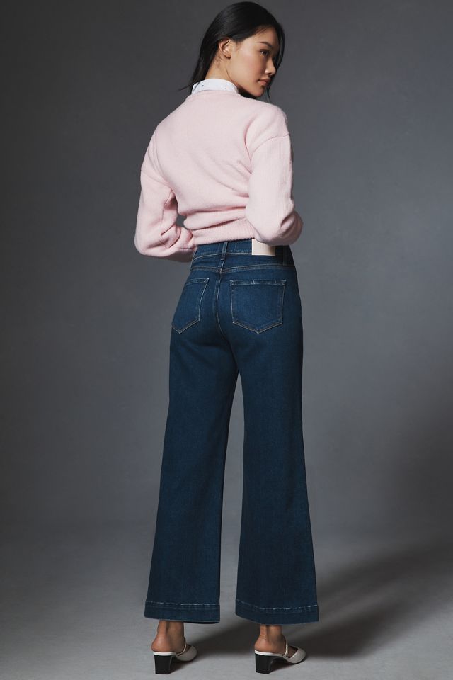 PAIGE The Anessa High-Rise Crop Wide-Leg Jeans #2