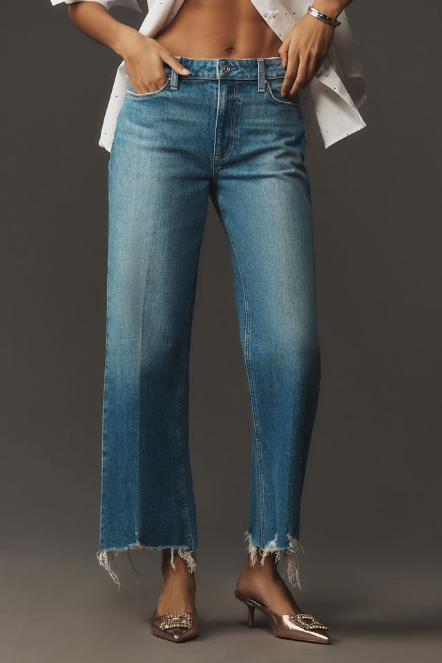 PAIGE Leenah High-Rise Crop Wide-Leg Jeans #1