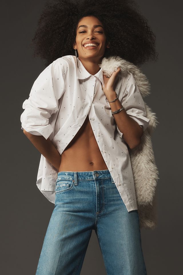 PAIGE Leenah High-Rise Crop Wide-Leg Jeans #2