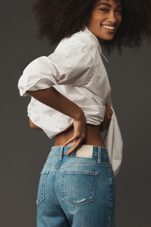PAIGE Leenah High-Rise Crop Wide-Leg Jeans #5