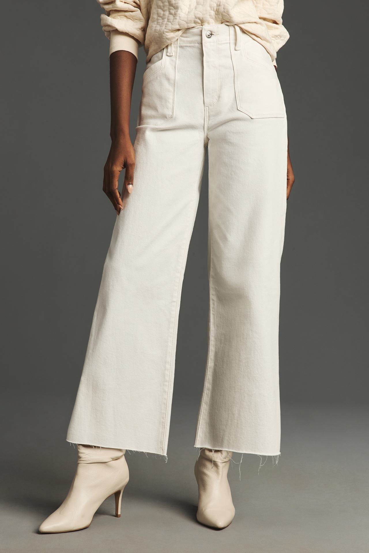 PAIGE Anessa Utility High-Rise Wide-Leg Jeans