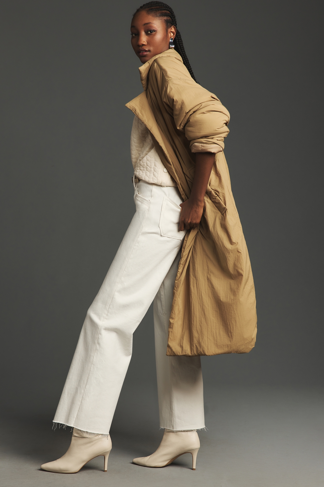PAIGE Anessa Utility High-Rise Crop Wide-Leg Jeans