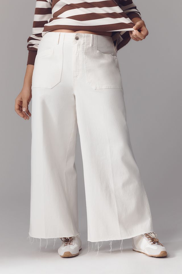 PAIGE Anessa Utility High-Rise Crop Wide-Leg Jeans #6