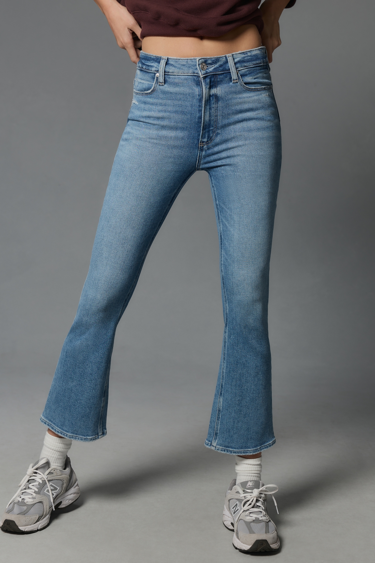 PAIGE Claudine High-Rise Crop Flare Jeans