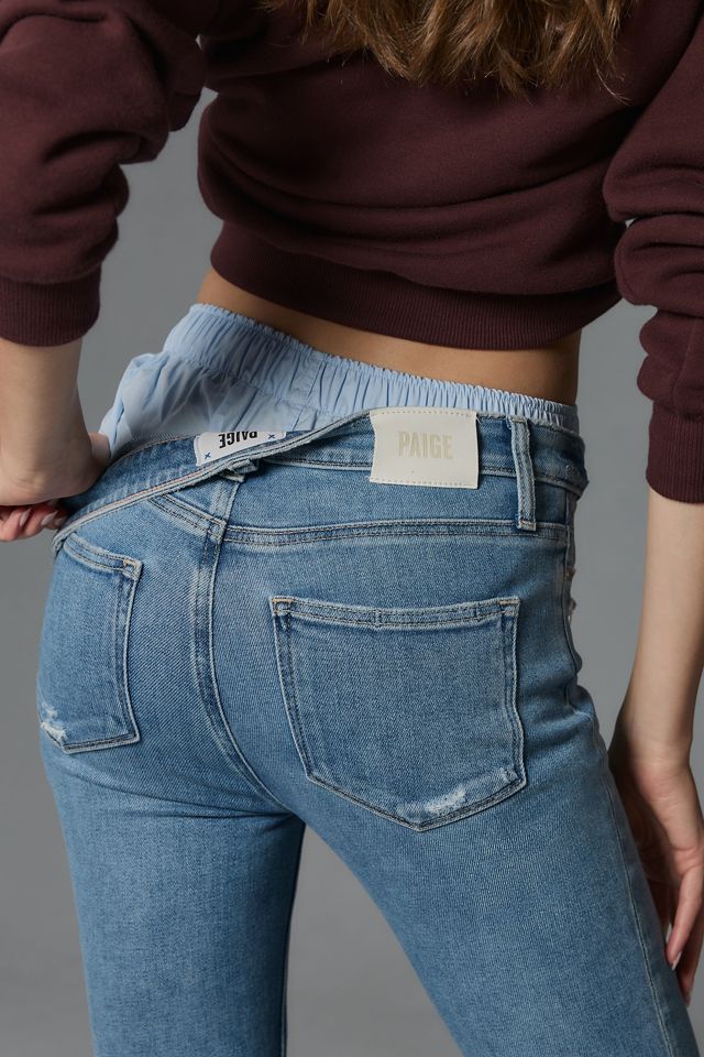PAIGE Claudine High-Rise Crop Flare Jeans | Anthropologie