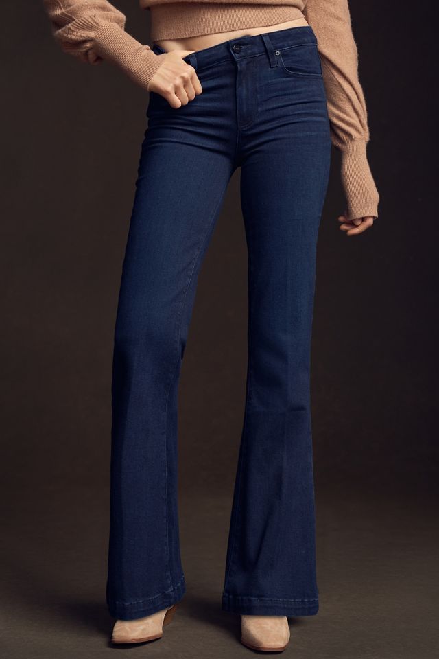 PAIGE Genevieve Mid-Rise Flare Jeans