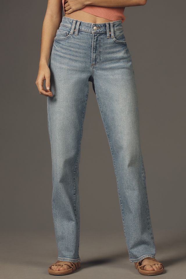 PAIGE Serena Mid-Rise Relaxed-Leg Jeans | Anthropologie