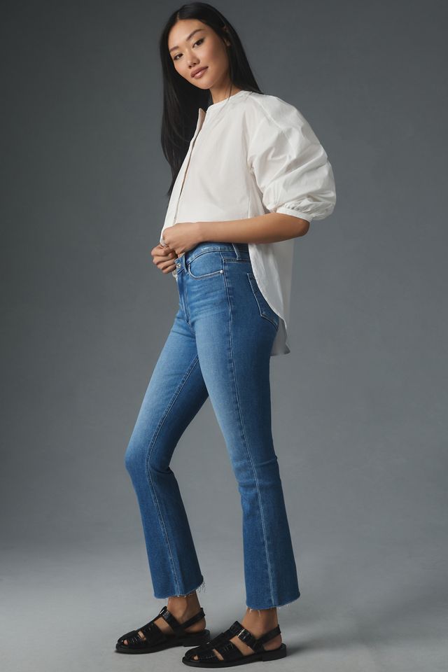 PAIGE  Colette Mid-Rise Crop Flare Jeans #3