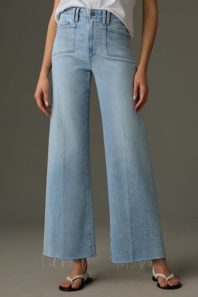 PAIGE The Anessa High-Rise Crop Wide-Leg Jeans #1