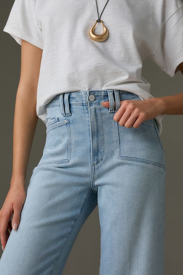 PAIGE The Anessa High-Rise Crop Wide-Leg Jeans #2