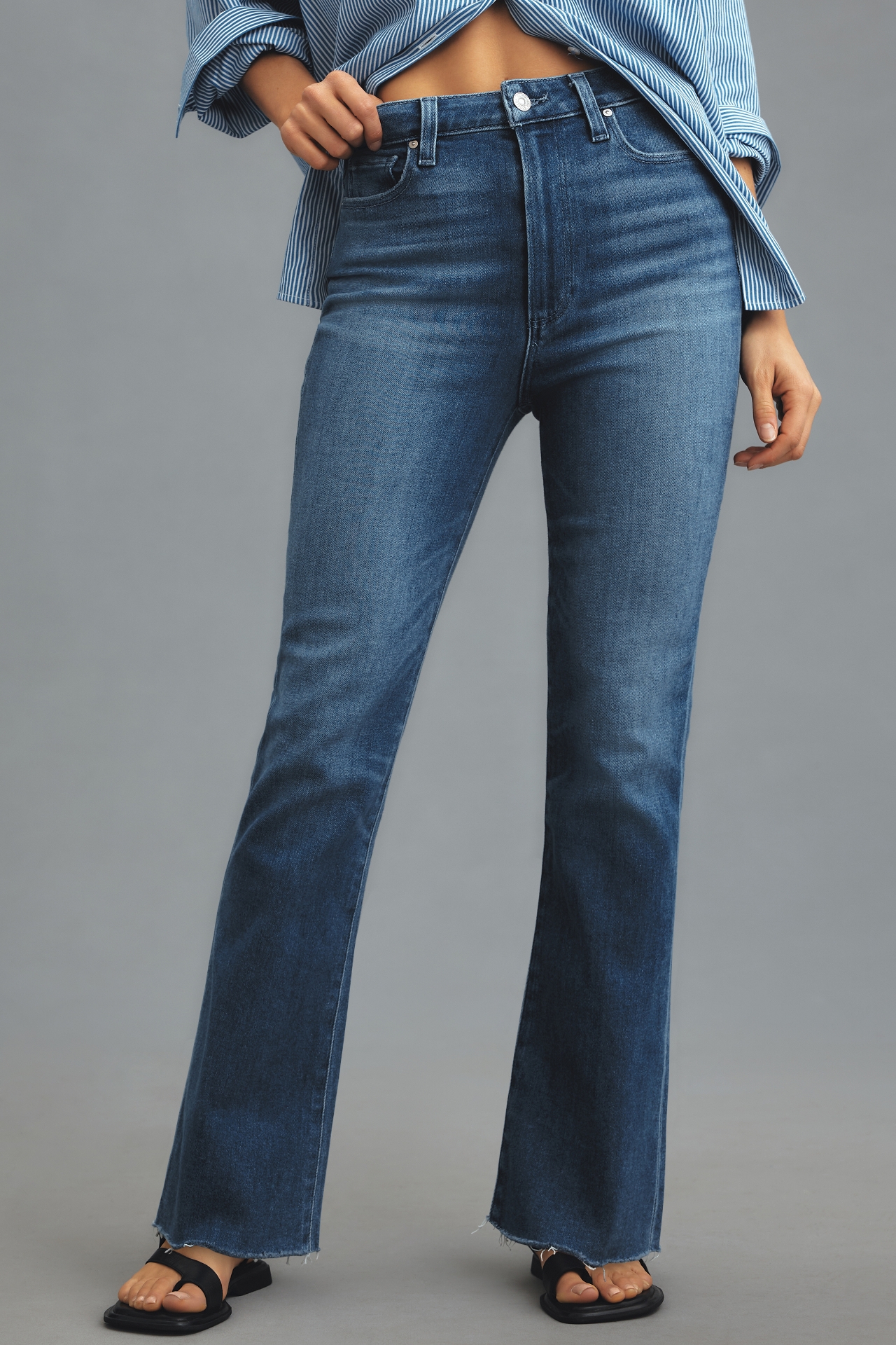 PAIGE The Claudine High-Rise Crop Flare Jeans