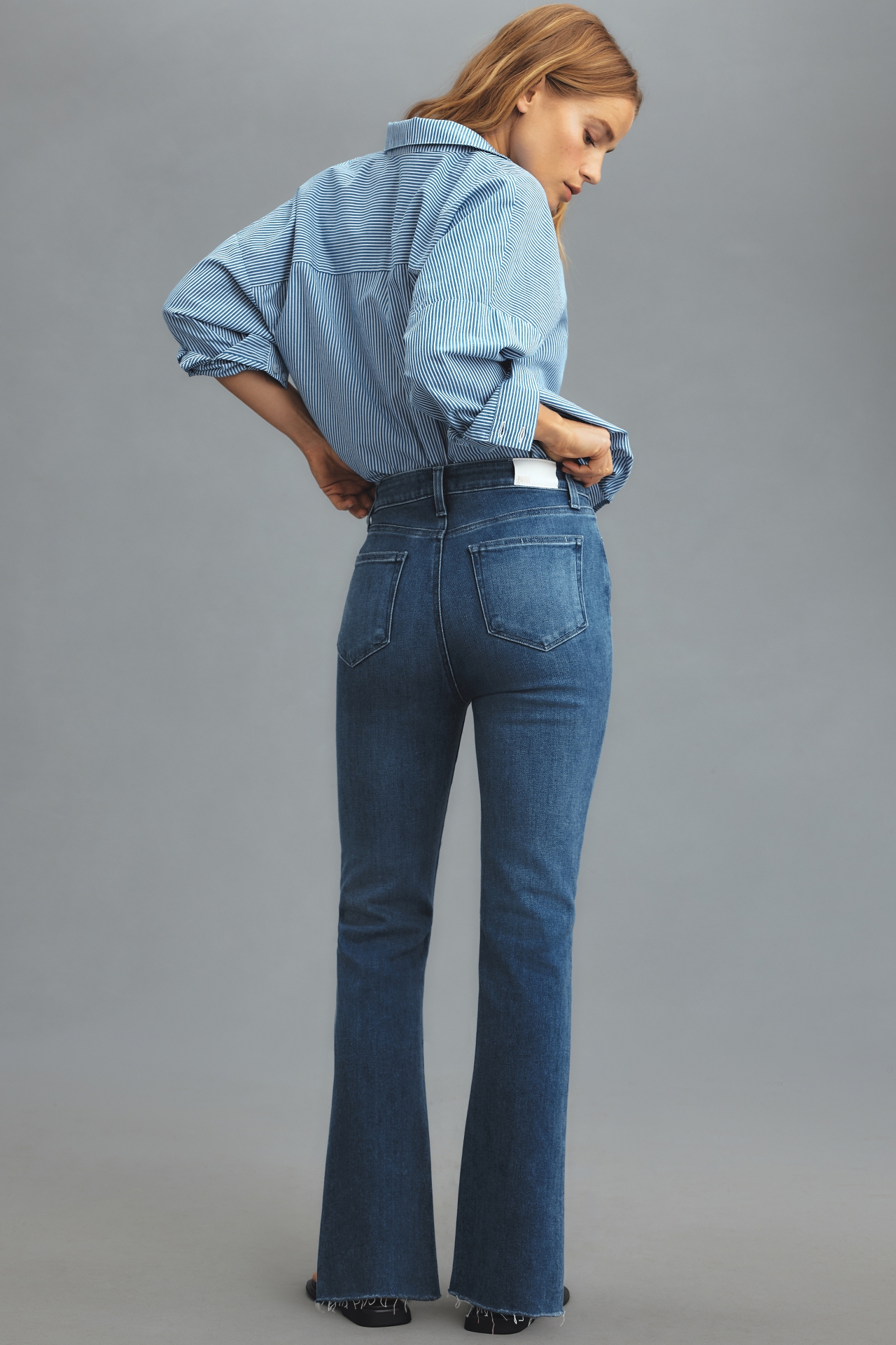 PAIGE The Claudine High-Rise Crop Flare Jeans