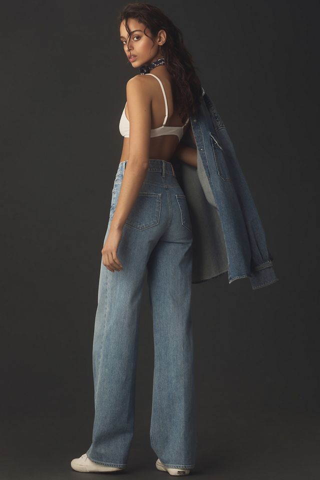 Sasha Wide Leg Jeans - Worn Wash