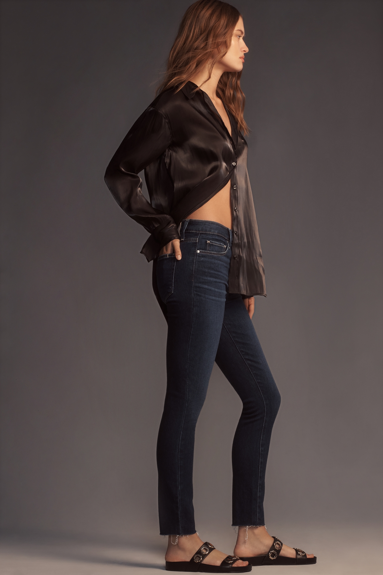 Paige Hoxton Mid-Rise Ankle Jeans