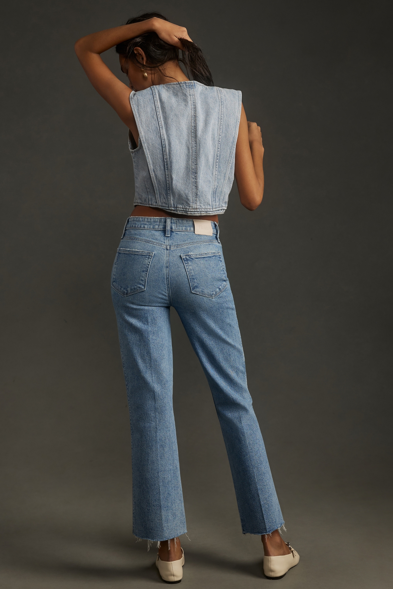 PAIGE Courtney High-Rise Straight-Leg Jeans