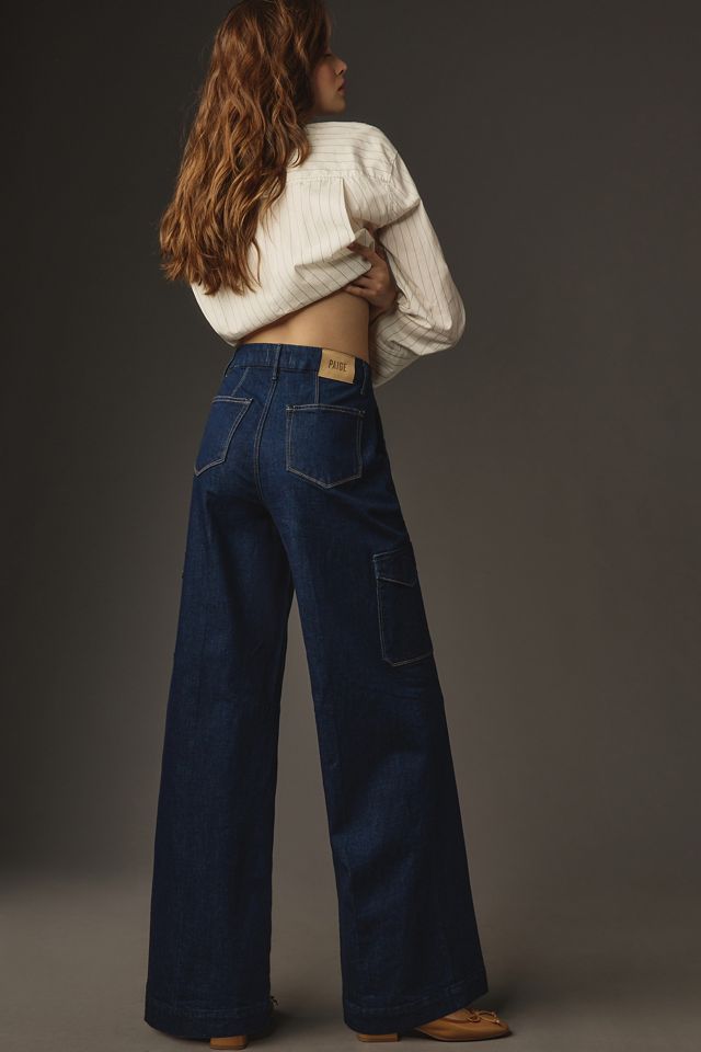 PAIGE Harper Utility High-Rise Wide-Leg Jeans #2
