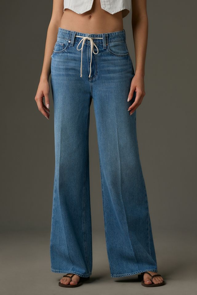 PAIGE Zoe High-Rise Tie-Waist Wide-Leg Jeans #3