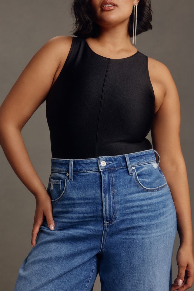 PAIGE Anessa High-Rise Wide-Leg Jeans #8