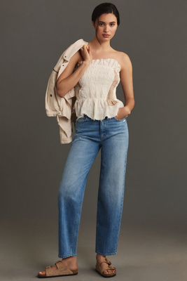 PAIGE Alexis High-Rise Tapered Jeans Anthropologie
