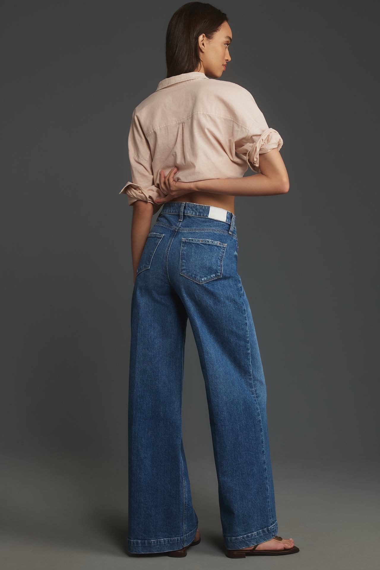 PAIGE Harper High-Rise Wide-Leg Jeans