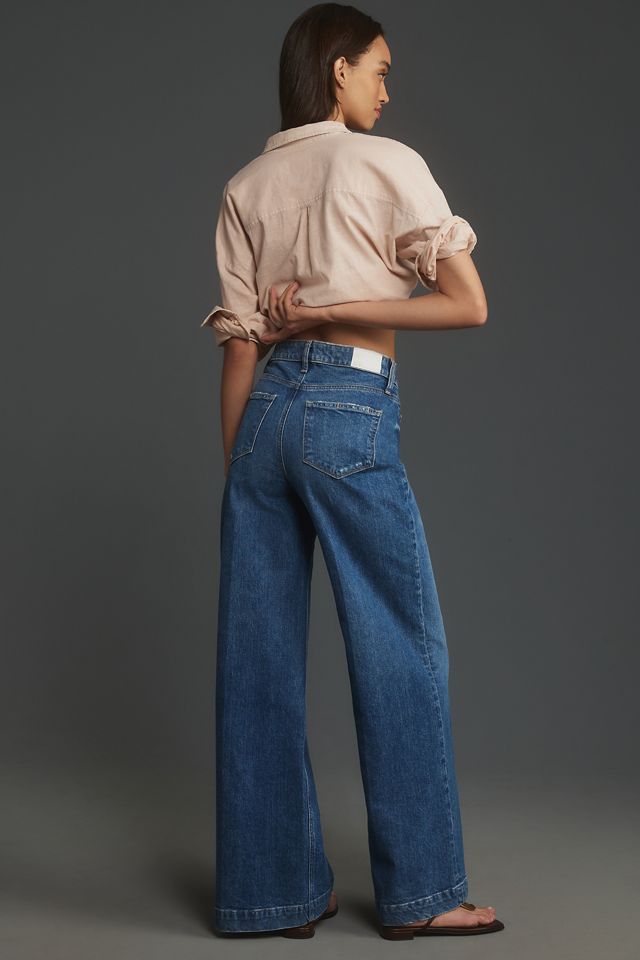 PAIGE Harper High-Rise Wide-Leg Jeans #3