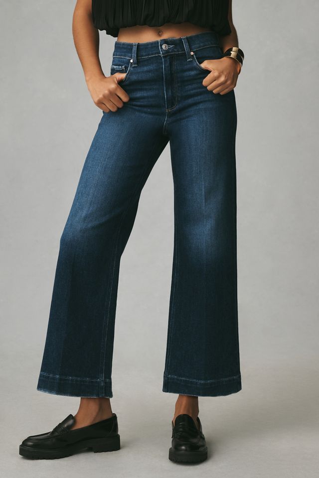 PAIGE The Anessa High-Rise Crop Wide-Leg Jeans #1
