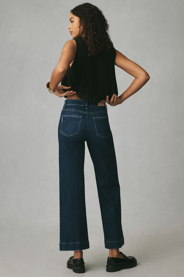 PAIGE The Anessa High-Rise Crop Wide-Leg Jeans #2
