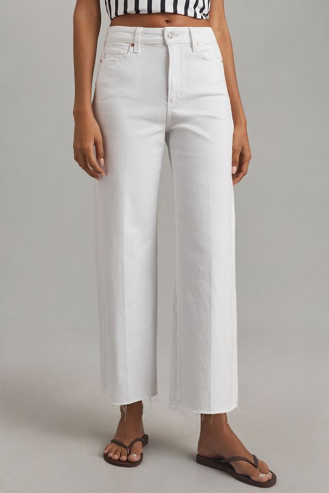 PAIGE The Anessa High-Rise Crop Wide-Leg Jeans | Anthropologie