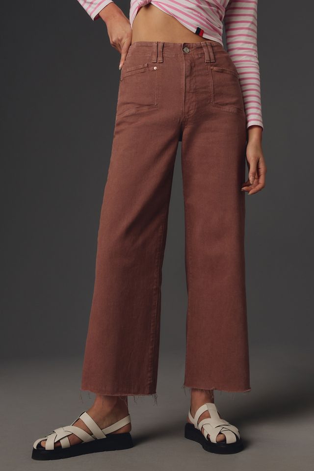 Paige The Anessa High-Rise Crop Wide-Leg Jeans #1