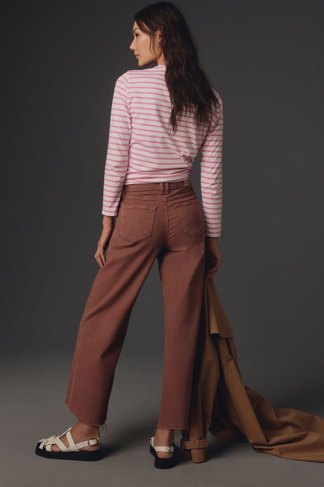 Paige The Anessa High-Rise Crop Wide-Leg Jeans #4