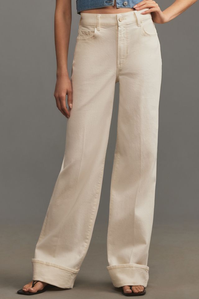 PAIGE Sasha Cuffed High-Rise Wide-Leg Jeans #1