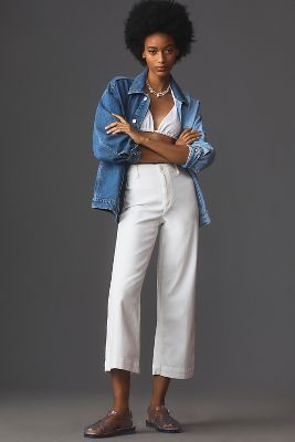 Paige nellie culotte jeans 2024 white