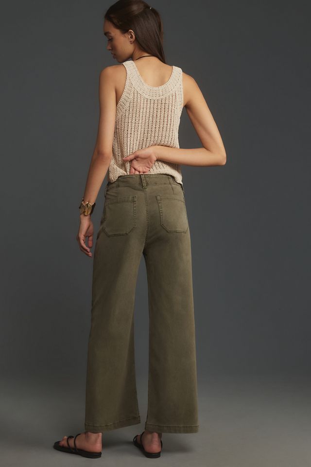 PAIGE Carly High-Rise Crop Wide-Leg Jeans #2