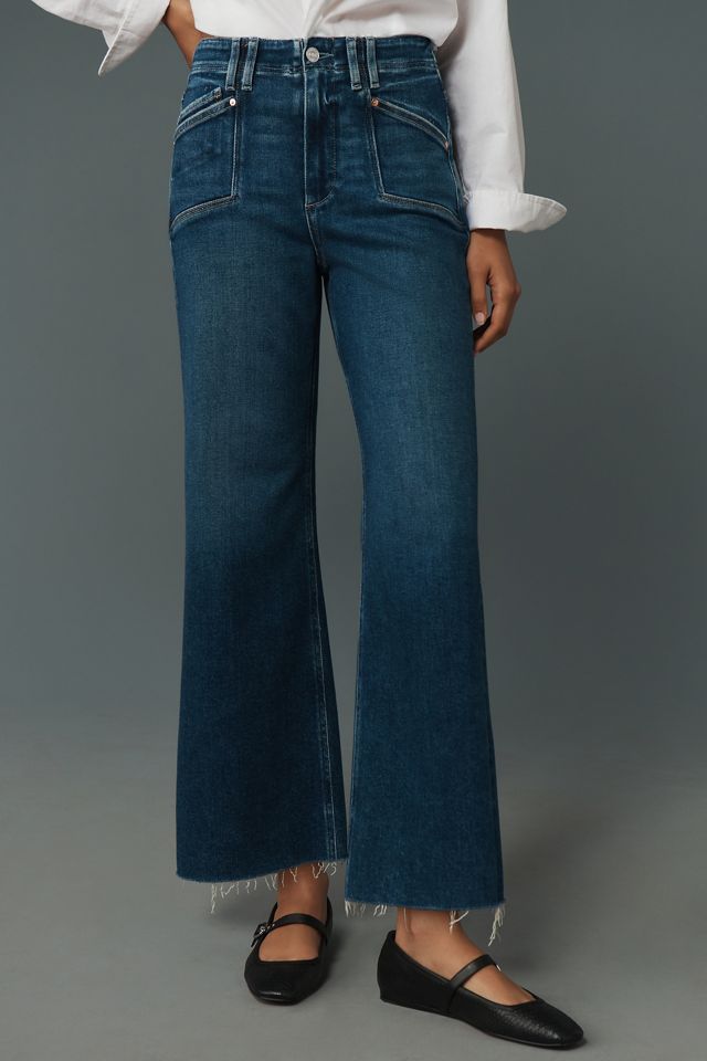 PAIGE Anessa High-Rise Wide-Leg Crop Jeans #1