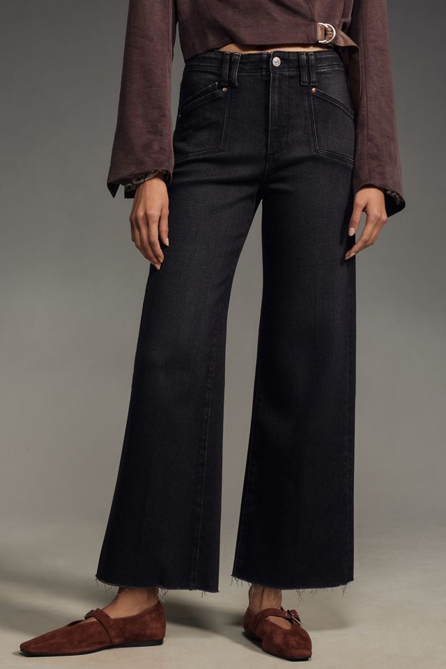 PAIGE Anessa High-Rise Crop Wide-Leg Jeans #1