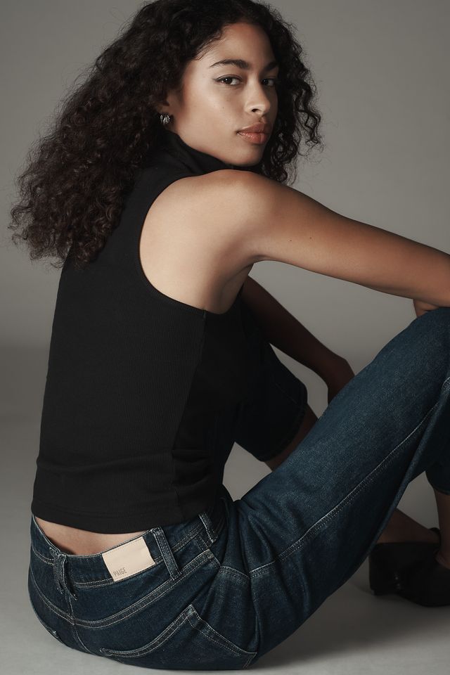 PAIGE Alexis Workwear High-Rise Tapered Jeans #4