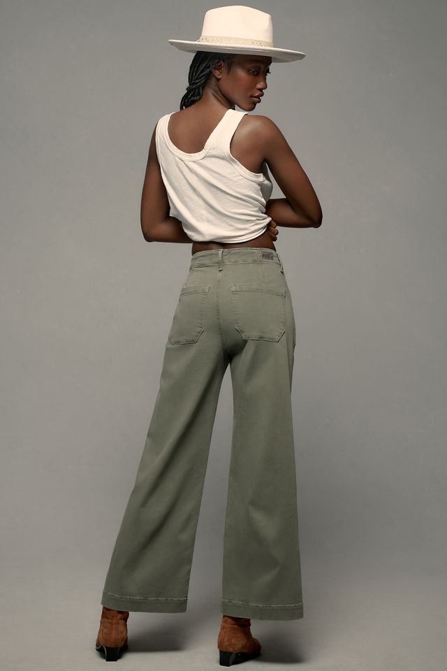 PAIGE Anessa Welt Utility Pocket High-Rise Crop Wide-Leg Jeans #3