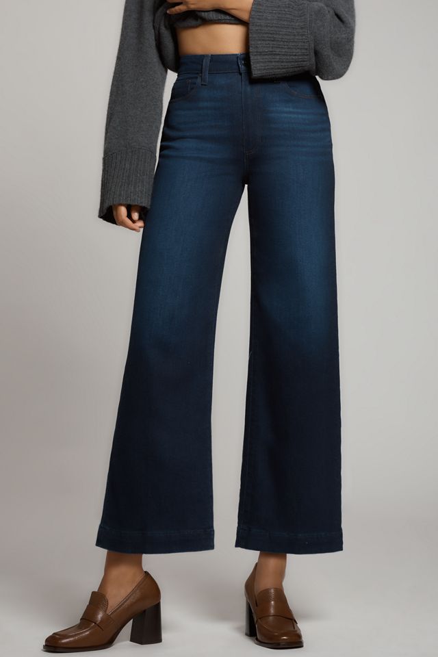PAIGE Anessa High-Rise Wide-Leg Crop Jeans #1