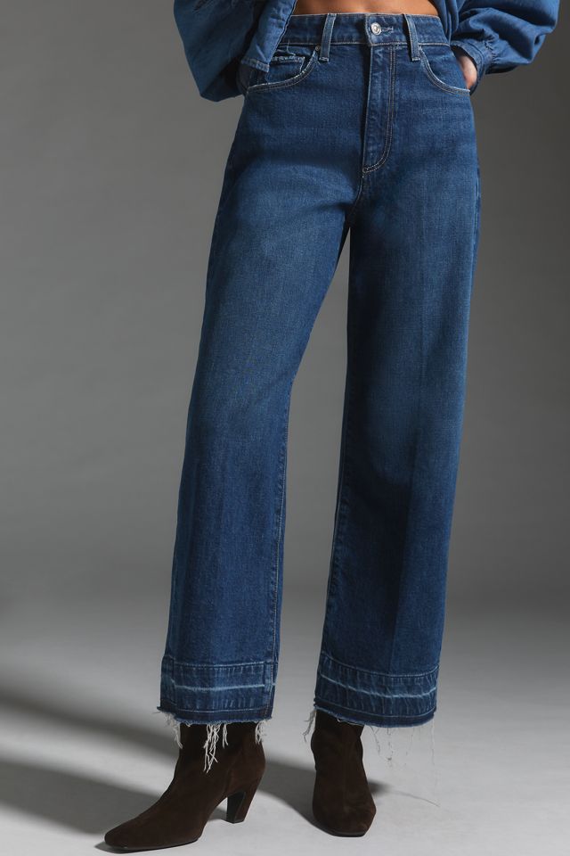 PAIGE Anessa High-Rise Crop Wide-Leg Jeans #1