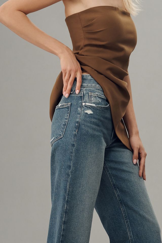 PAIGE Sasha Cuffed High-Rise Wide-Leg Jeans #2