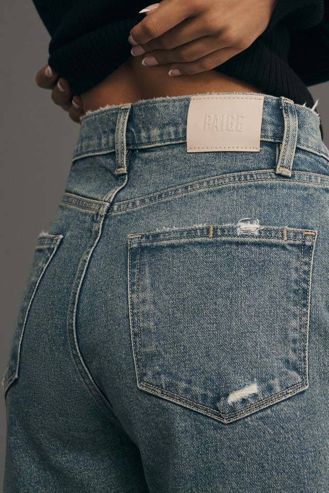 PAIGE Sawyer High-Rise Crop Straight-Leg Jeans #4