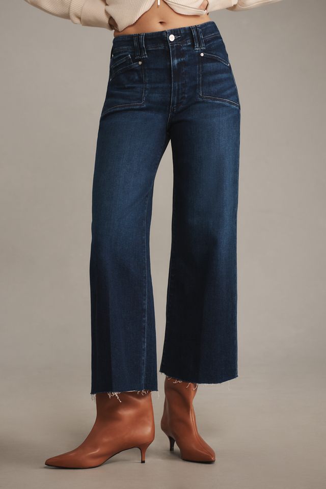 PAIGE Anessa High-Rise Wide-Leg Crop Jeans #1