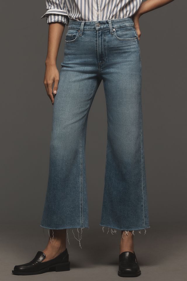 PAIGE Anessa High-Rise Wide-Leg Crop Jeans #1