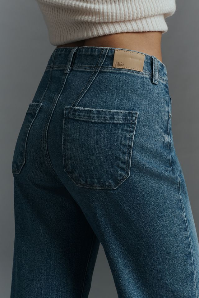 PAIGE Alexis Barrel Leg High-Rise Cuffed Jeans #4